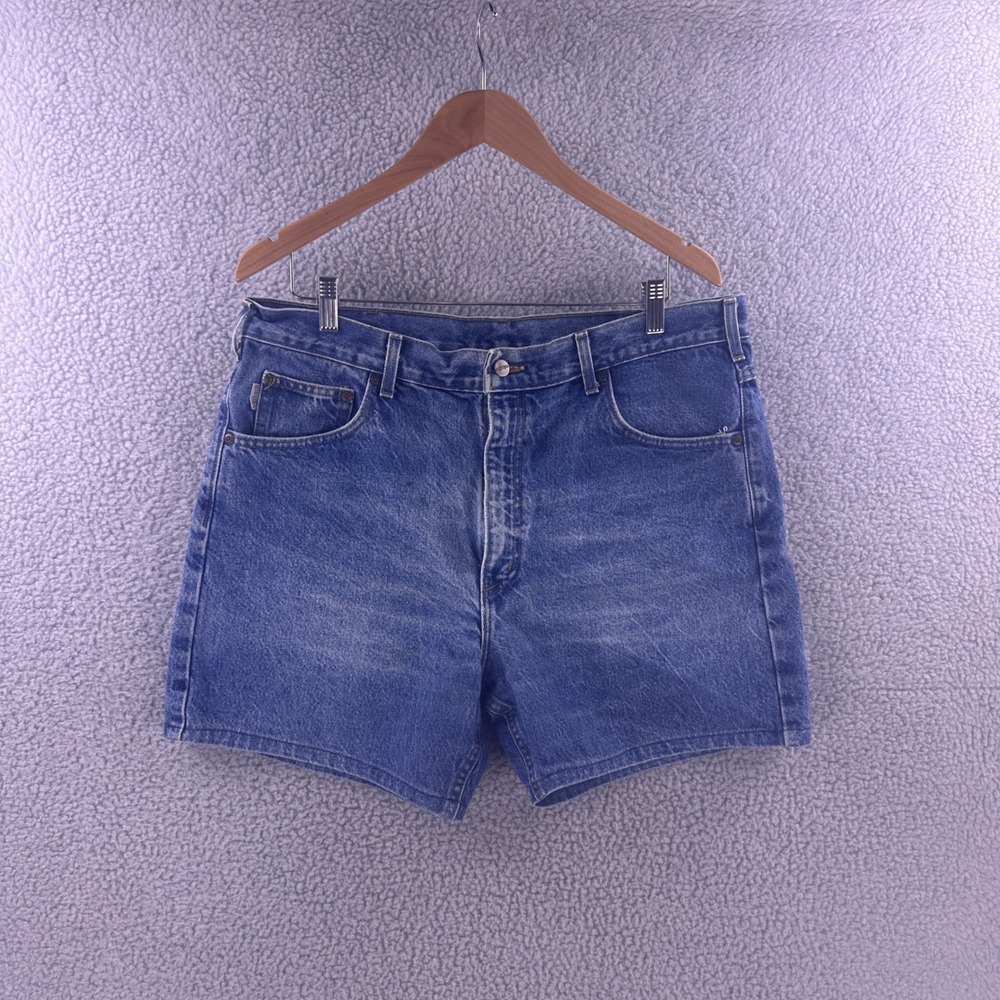 Carhartt B170 DST Mens Relaxed Fit Denim Shorts Blue Size 38 Made in USA